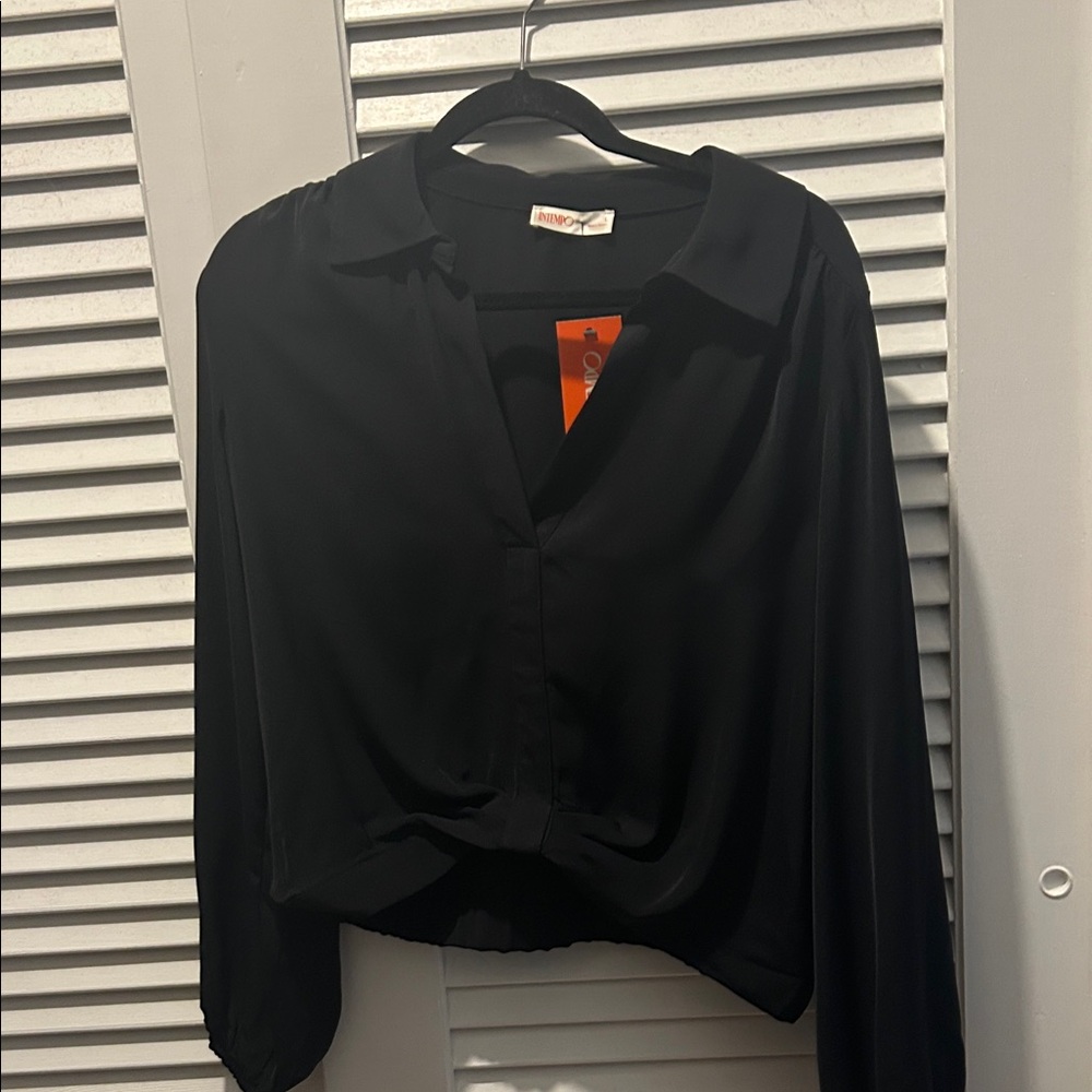 Chic Black Blouse by intempo